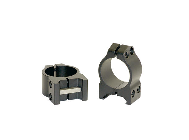 Warne Maxima Ring Fast 1" Sort/Matte Warne Ringmontasje for Weaver/Picatinny 